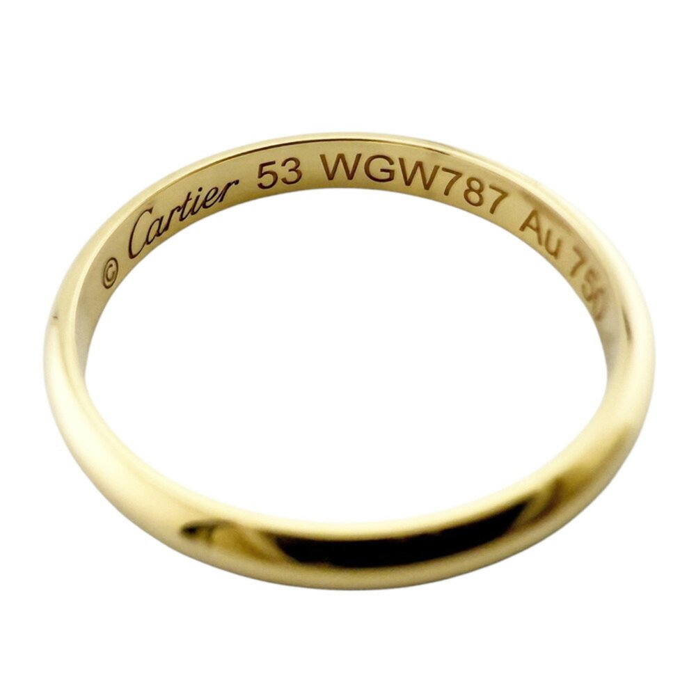 Cartier wedding band ring, size 13, 18K, unisex. - Picture 4 of 6
